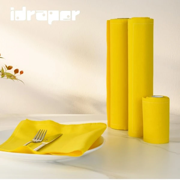 Bright Yellow Cloth Napkins Free Sample